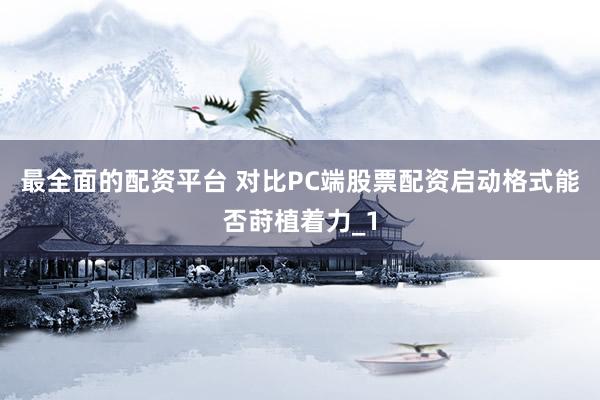 最全面的配资平台 对比PC端股票配资启动格式能否莳植着力_1