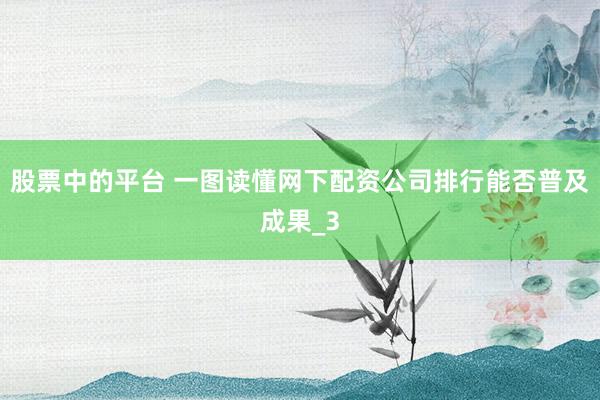 股票中的平台 一图读懂网下配资公司排行能否普及成果_3