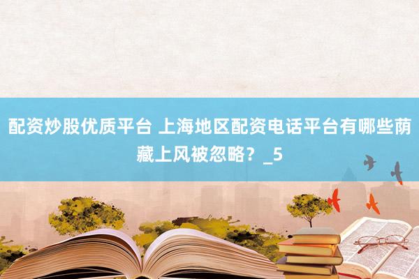 配资炒股优质平台 上海地区配资电话平台有哪些荫藏上风被忽略？_5